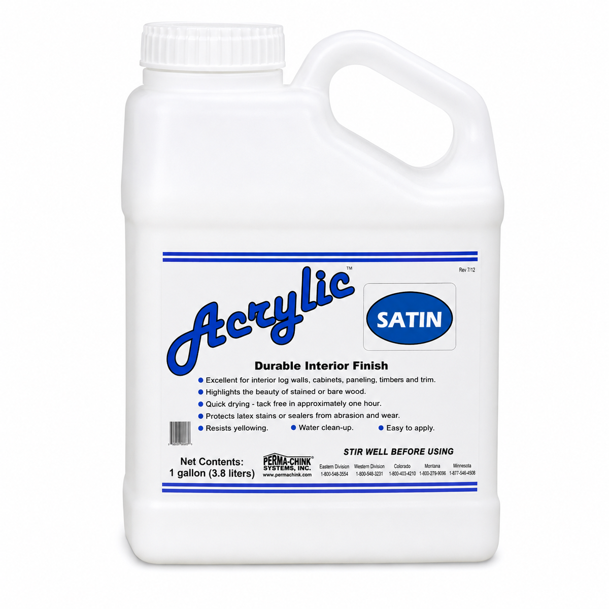 Lifeline Acrylic Satin, finition Perma-Chink pour surfaces intérieures en bois