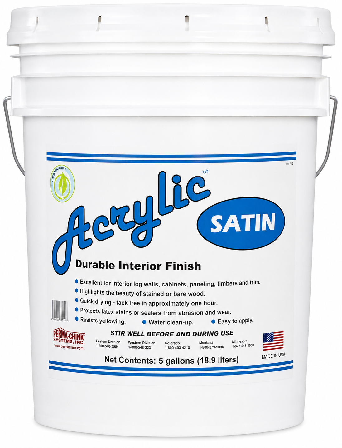 Lifeline Acrylic Satin, finition Perma-Chink pour surfaces intérieures en bois