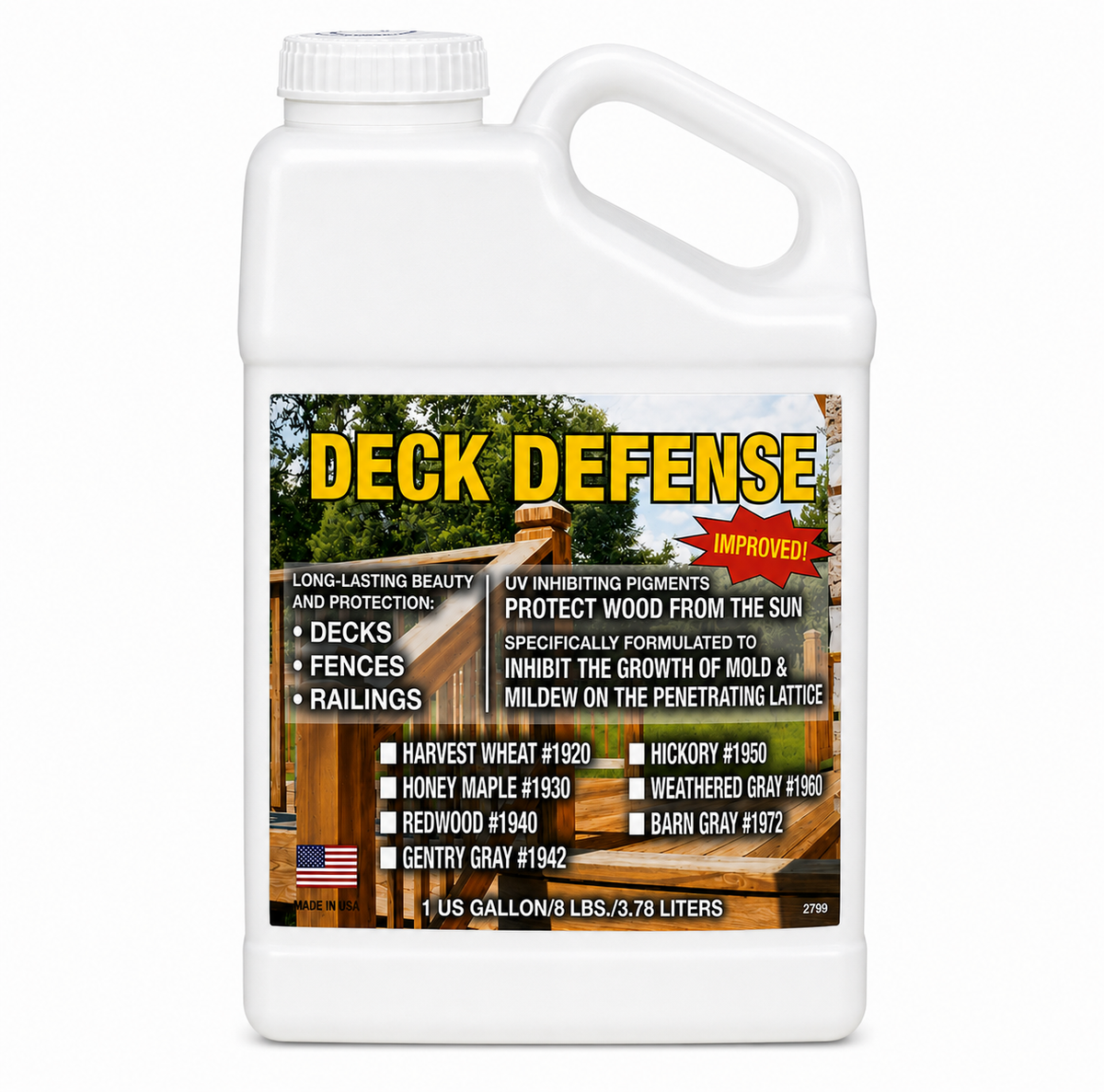 Deck Defense, finition Perma-Chink pour terrasses et surfaces extérieures en bois