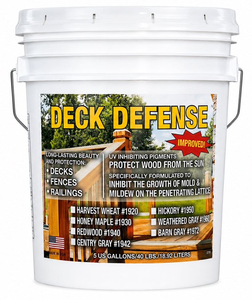 Deck Defense, finition Perma-Chink pour terrasses et surfaces extérieures en bois