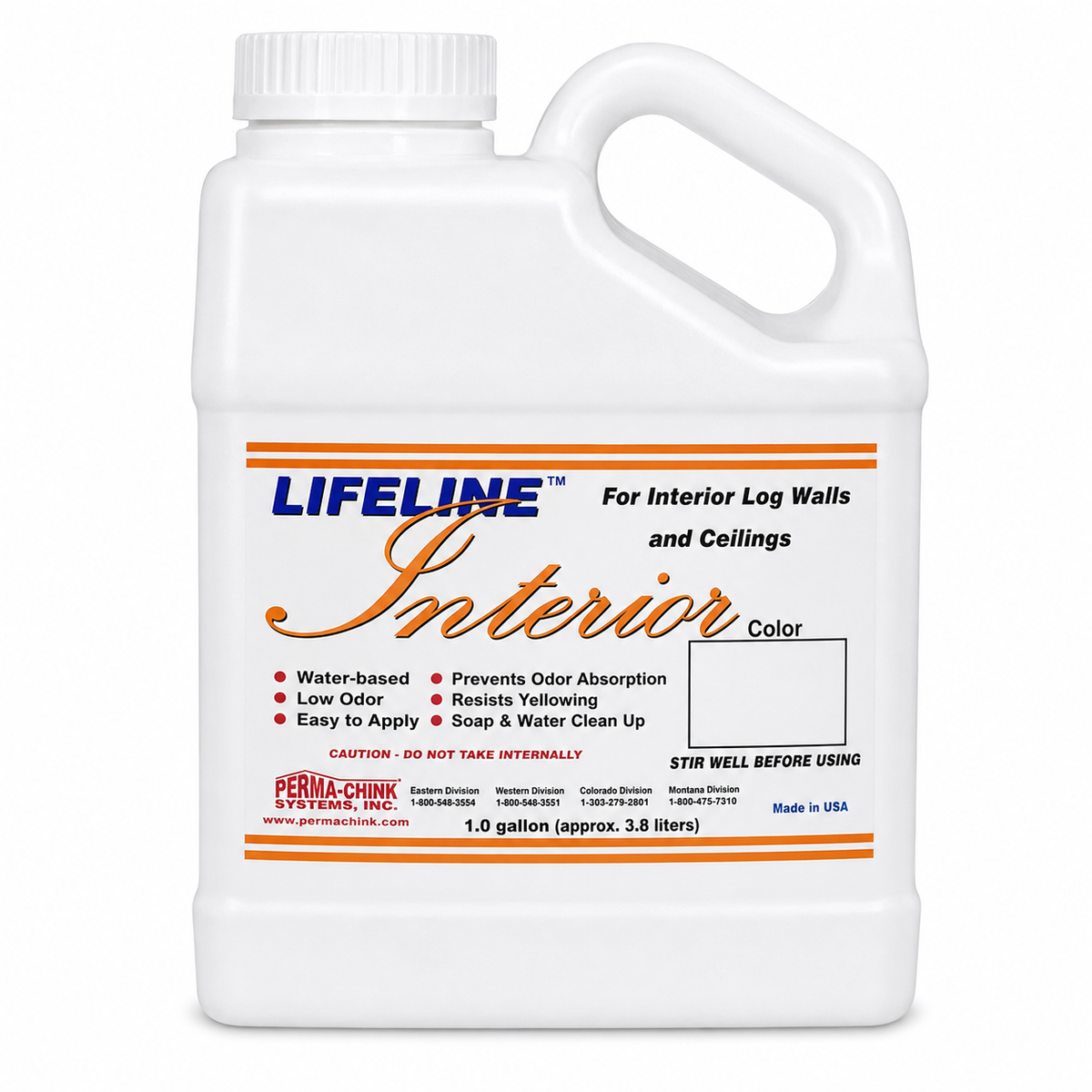Lifeline Interior, lasure Perma-Chink pour les surfaces intérieures en bois